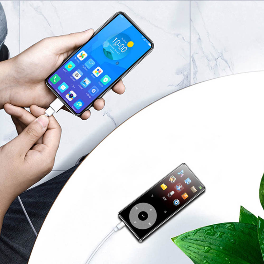 RUIZU – lecteur MP3 Hifi à écran tactile X02B, avec Bluetooth 5.0, haut-parleur intégré, Support de carte TF, Radio vidéo, enregistrement, Ebook