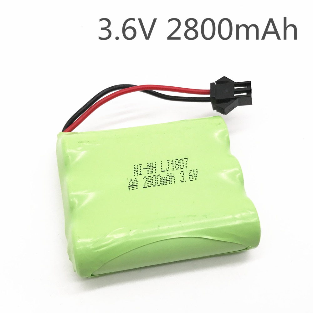 3.6v 2800mah Battery Ni-MH Battery AA NIMH 3.6v Battery Pack For RC Toy Car Boat Model RC Toy 3.6 V Battery