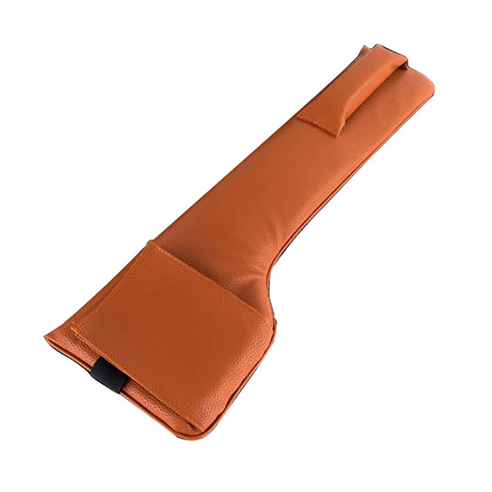 Pu Lederen Autostoel Hiaten Filler Zakken Autostoel Pad Zachte Padding Telefoon Kaarten Houder Universele Opbergtas Organizer Auto-Styling: Main driver Brown