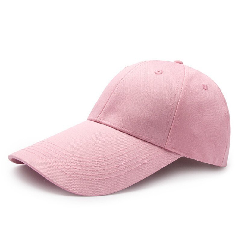 55-60cm 60-65cm 11cm long visor large head Man Big Size Causal Peaked Hats Cool Hip Hop Hat Man Plus Size Baseball Caps: Pink / 55 to 59cm