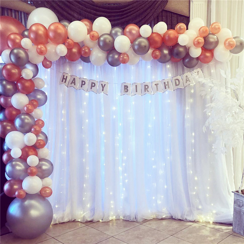 Telón de fondo de gasa para fotografía, telón de fondo blanco de 5x7 pies para boda, cumpleaños, Baby Shower, decoración de