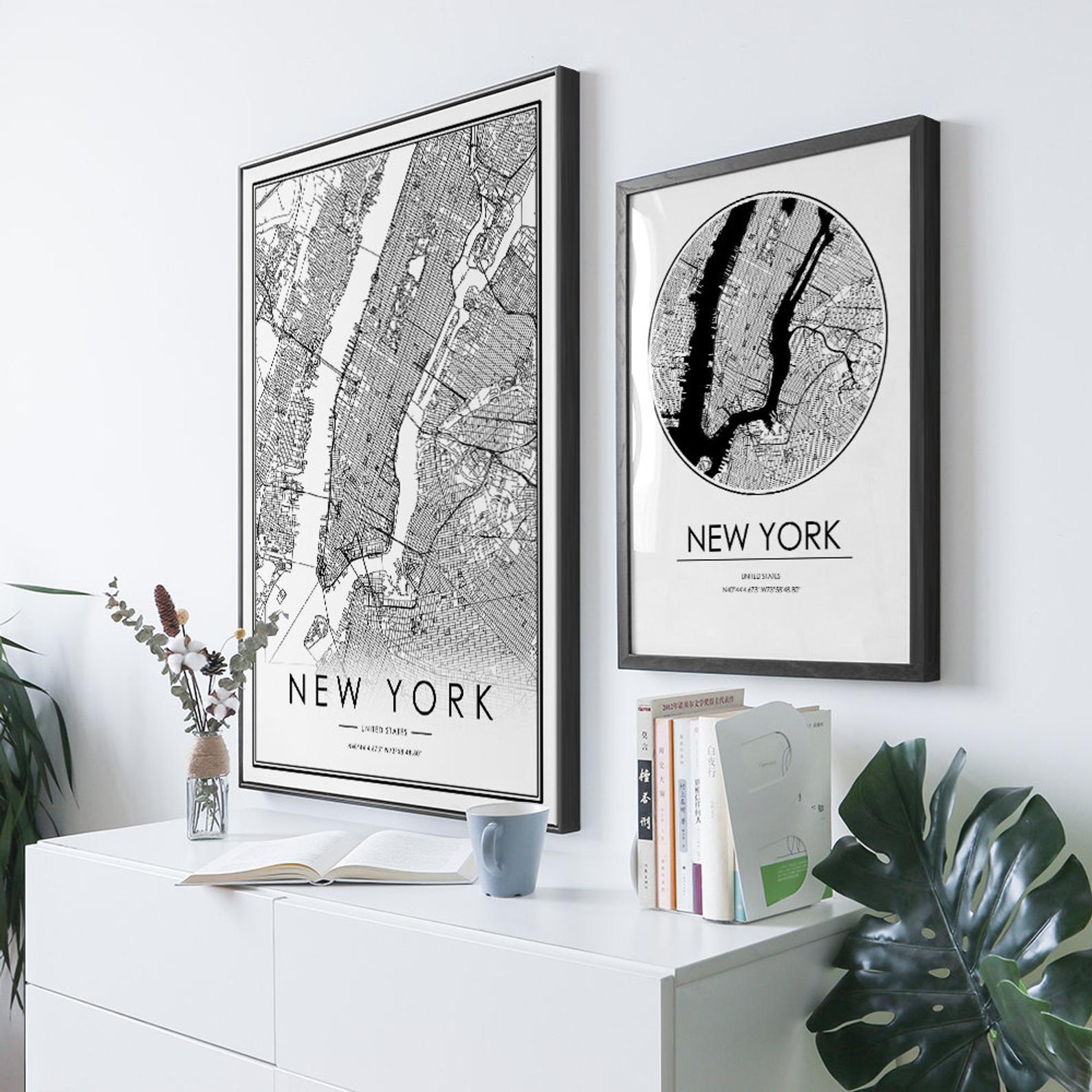 CEBU city map Nordic Living Room Decoration Canvas Poster Modern Home Decor Art Print Painting