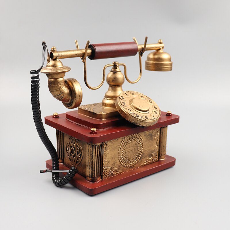 Creativiteit Telefoon Vaste Model Ornament Artcraft Collection Retro Decor Office Kamer Huis Bar Club Pub Decoratie