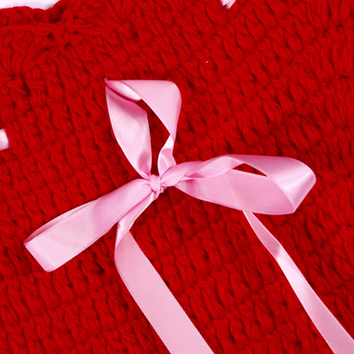 Newborn Baby Girl Crochet Knit Mermaid Suit Costume Photography Prop