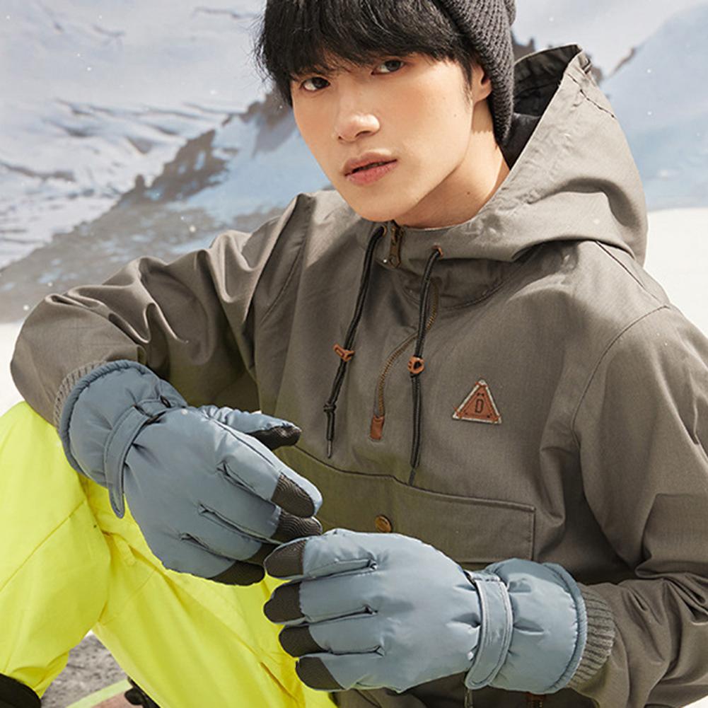 Inverno jogando com neve luvas de esqui masculino e feminino à prova dwaterproof água e equipamentos quentes motocicleta equitação luvas frias e congelantes