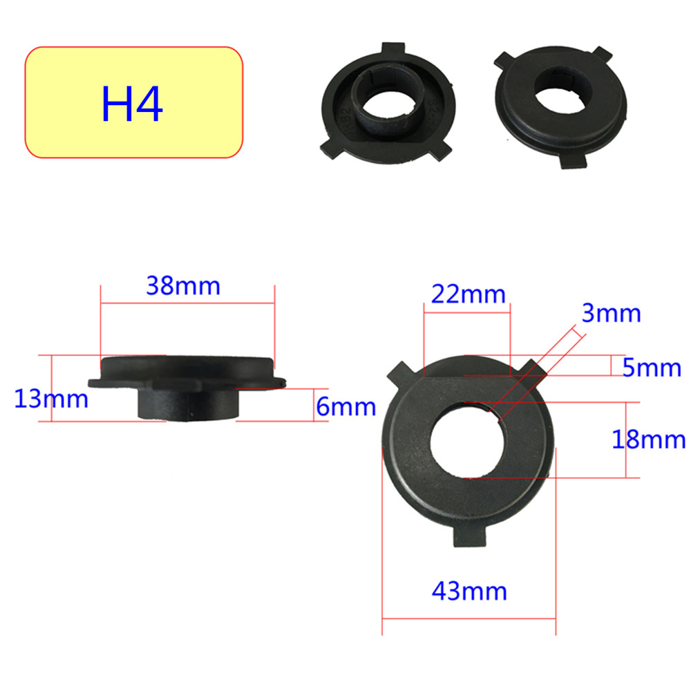 2Pcs H7 LED Headlight Adapter Holder Base For Led H1 H4 H11 H8 H9 H13 9004 9005 9006 9007 880 Headlamp Sockets LED Bulbs