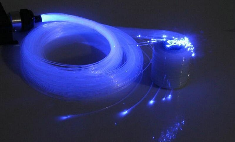 50 stk ~ 1000 stk 0.75mm( d) pmma plast fiberoptisk kabel 2m( l) f / led lys driver stjerne loft hængende diy himmel indretning slutglød