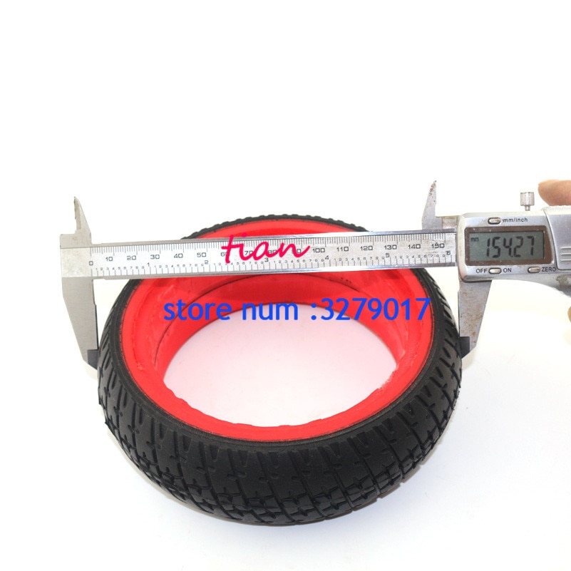 Miljödäck 155mm längd 6.5 tum massiv däck för självbalanserande 2- -hjulig elscooter, hoverboard
