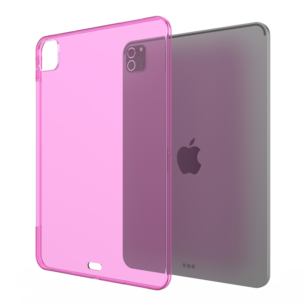 Funda trasera de silicona transparente para iPad Pro 11, 12, 9, 4. ª, 5. ª, 6. ª, 2022, , 12,9,: Dieciséis / Rojo