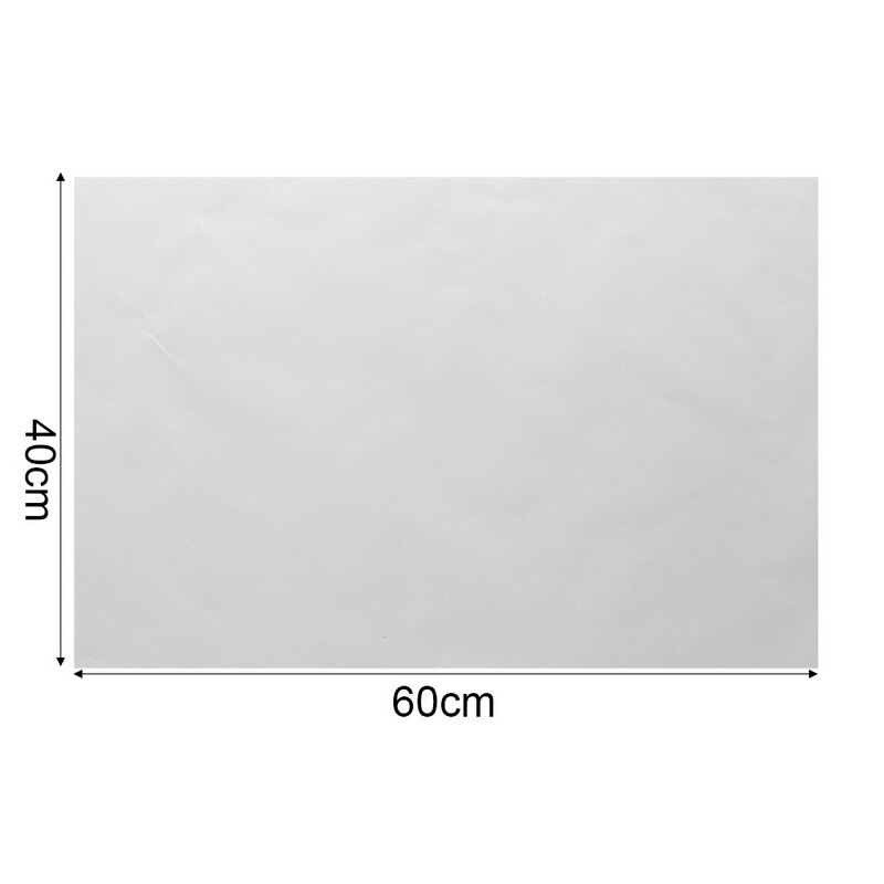 Papel de horno antiadherente reutilizable, resistente a altas temperaturas, almohadilla para hornear alfombrilla: 60x40cm white