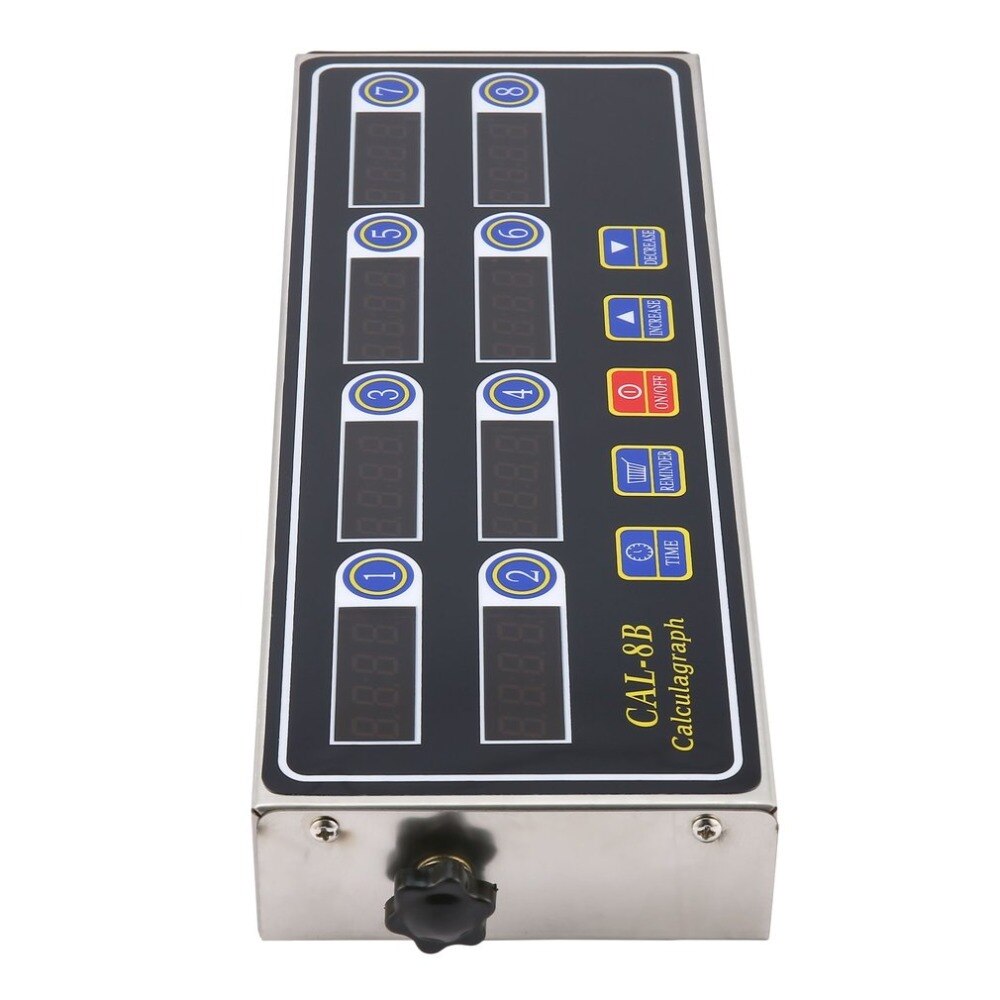 CAL-8B 8-Channel Digital Countdown Timer – Loud Alarm For Commercial Kitchens