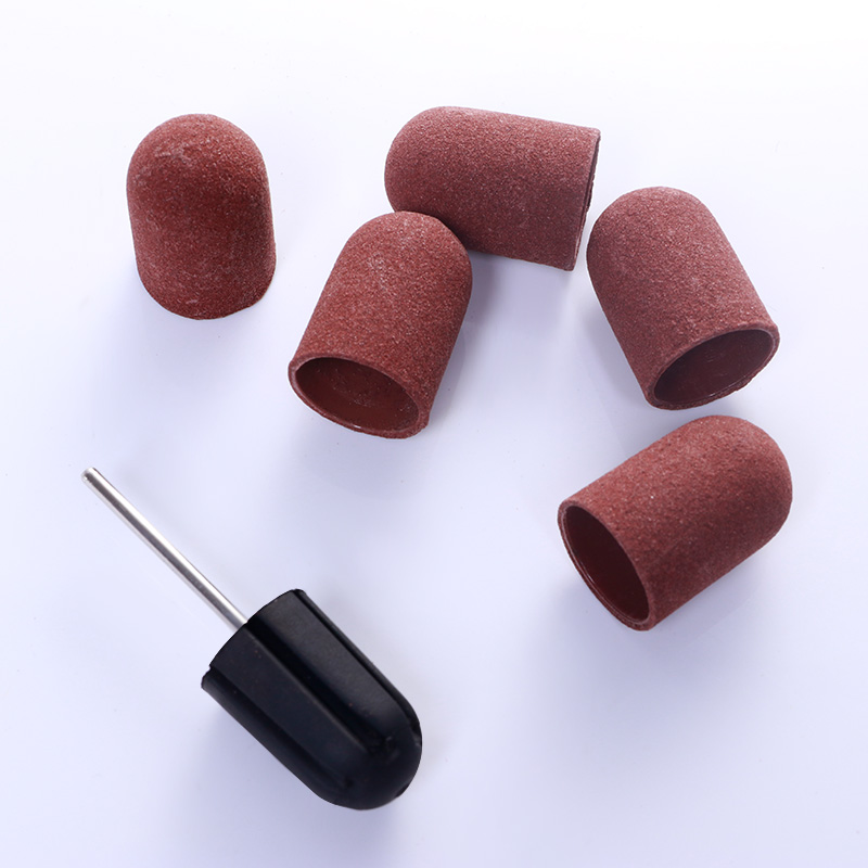 Ponçage dédié tête de meulage des ongles polissage bouchons de sable Art des ongles perceuse Multi taille électrique pédicure Nail Art manucure outil 5 pièces