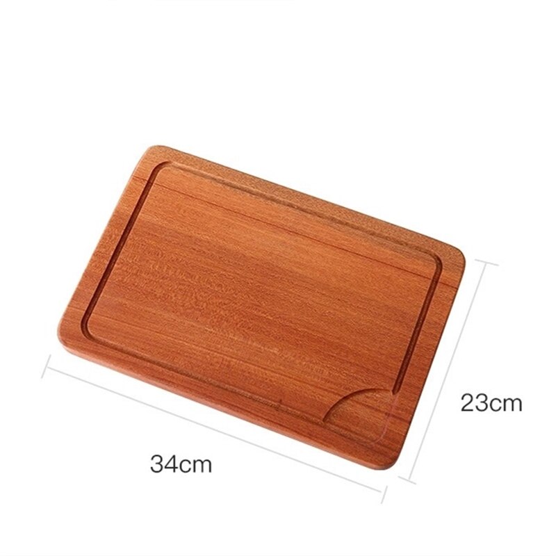 Food Storage Whole Wood chopping board Bread board Sushi plate Real wood tray Pizza board Chopping Blocks Cutting board: 34x23CM