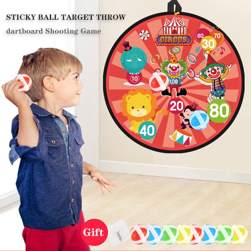 Children's Target Toy Safety Sticky Ball Cloth Target Darts Toy Indoor Outdoor Parent-child Activity Game Toy Kids