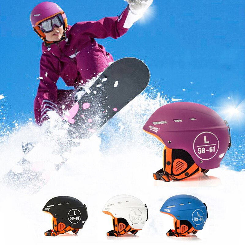 Casco de seguridad deportivo para esquí, equipo de monopatín, Snowboard, resistente a impactos, transpirable, de goma