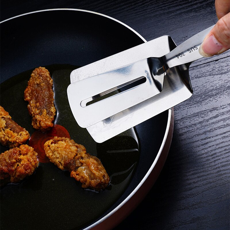 Multifunctional 304 Stainless Steel Food Clip Kitchen Utensils Fried Fish Steak Drain Fried Chicken Wings Bread Clip
