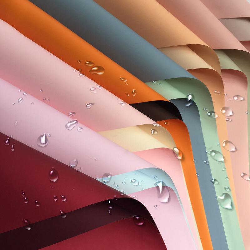 20 Stuks/pak Van Bloemen Inpakpapier Waterdichte Twee-Kleur Dubbelzijdig Ouya Papier Boeket Inpakpapier Bloemen Materialen