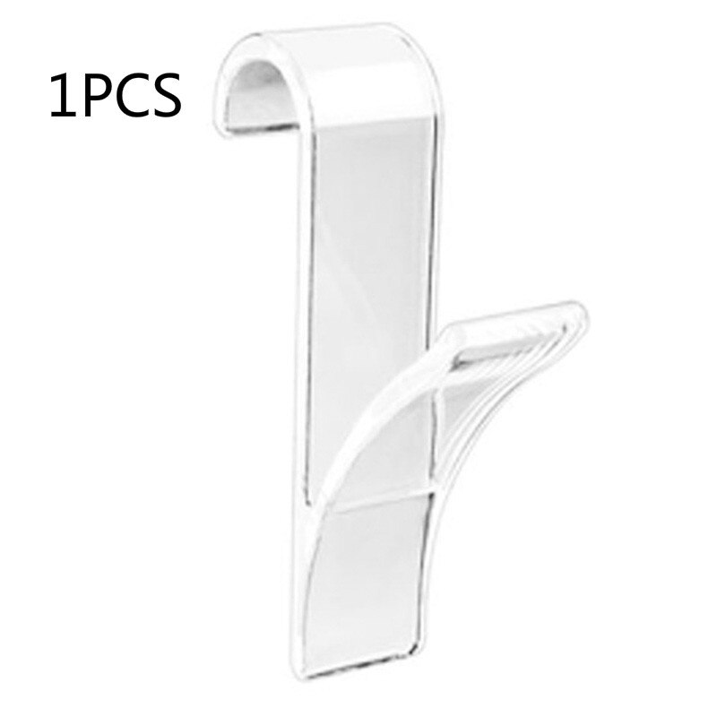 Hook Hanger For Heated Towel Radiator Rail Clothes Hats Bag Wall Hanger Towel Kitchen Bathroom Accessories: transparent 1pc