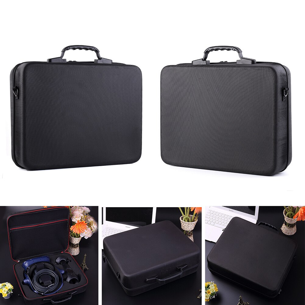 Eva kova matkakansi tarvikkeet pussi säilytyslaatikko iskunkestävä vetoketjullinen kantolaukku htc pro virtuaalitodellisuuskuulokkeille