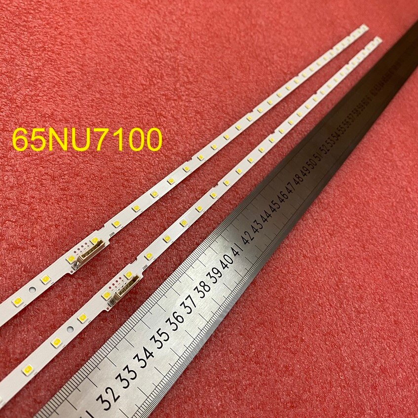2pcs LED bar for Samsung UE65NU7090U UE65NU7100 UE65NU7400U UE65NU7172 UE65NU6179 UN65NU7100 UN65NU6080 UN65NU6900 UN65RU7300