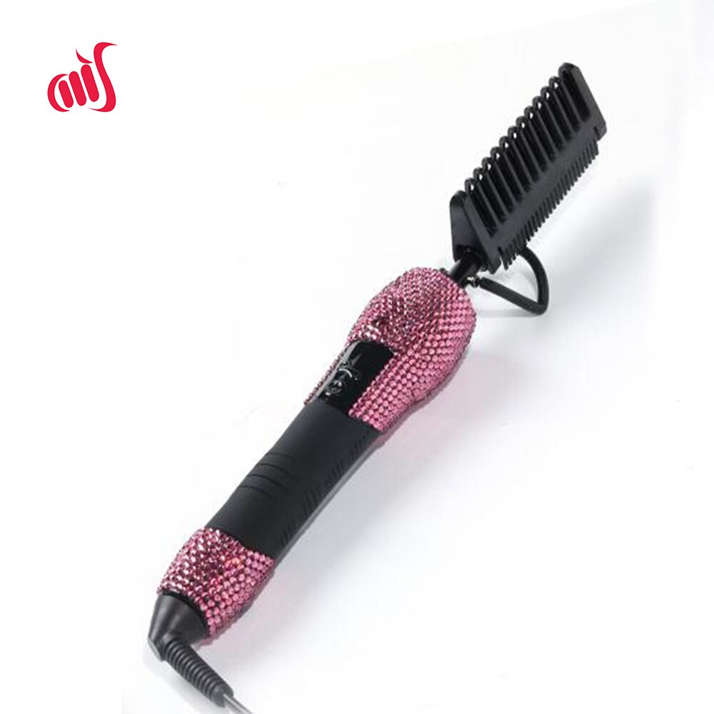 Ceramic Pressing comb Diamond Straightener Comb High Temperature comb 500 Degree: Hot pink