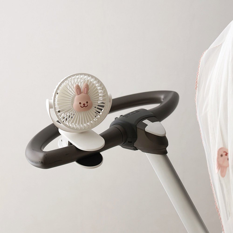 Zomer Mini Ventilator voor Kinderwagen, Draagbare Buitenventilator, Clip-on voor Baby, USB Oplaadbaar, Handheld Clip Elektrische Ventilator, 3 Snelheden