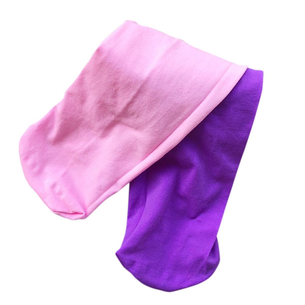 Kidlove vår/sommar/höst godis färg barn bebis tjejer söta sammetsleggings för tjejer dansleggings: Lila-rosa
