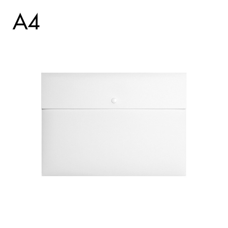 Large Capacity Black Frosted File Folders Waterproof A4 Desk Organizer Business Official Document Bag Conference Portfolio