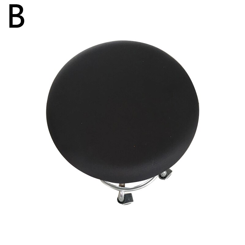 Ronde Stoel Cover Barkruk Cover Elastische Seat Cover Stoel Protector Effen Kleur Thuis Stoel Hoes Spandex Chaircover: B