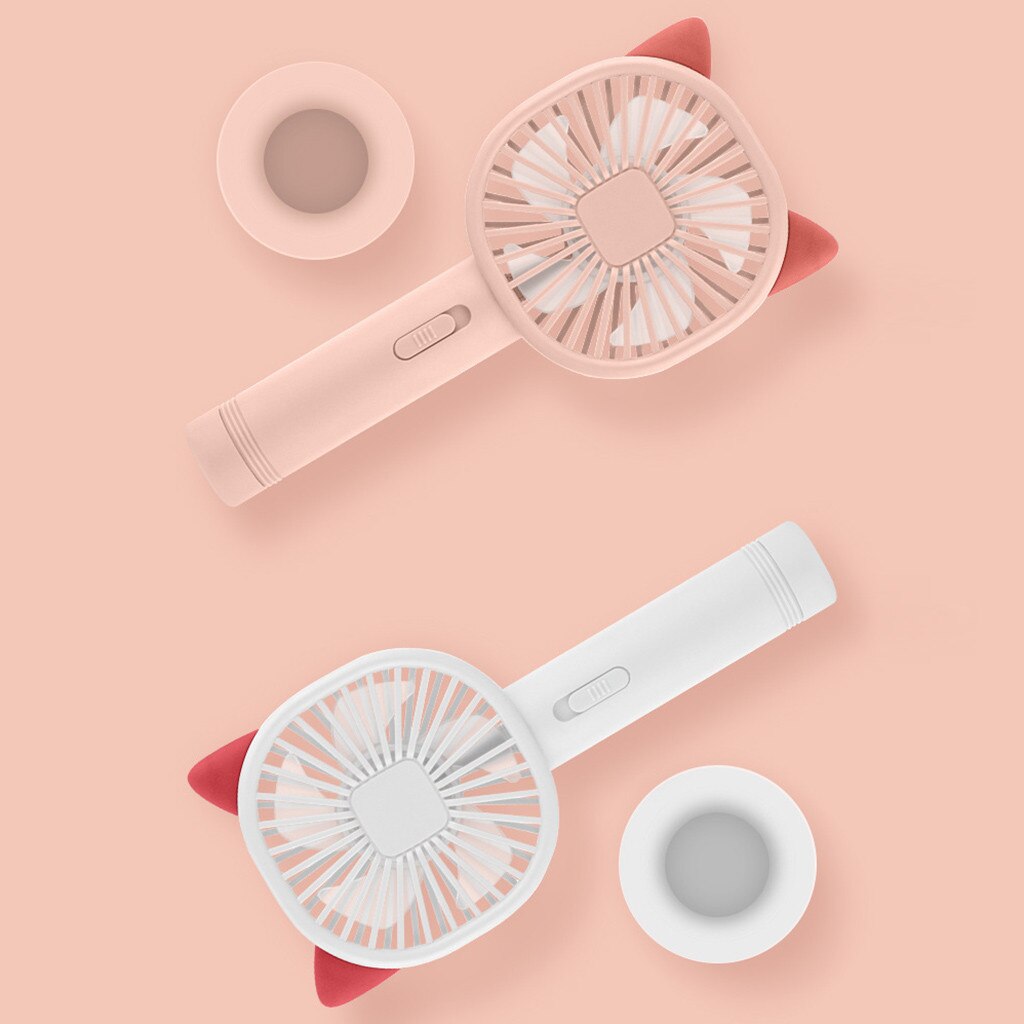 Draagbare handventilator usb-oplaadventilator snelheid instelbaar 2 snelheden hangende ventilator zomerkoeler draagbare ventilator handheld mini-ventilator usb