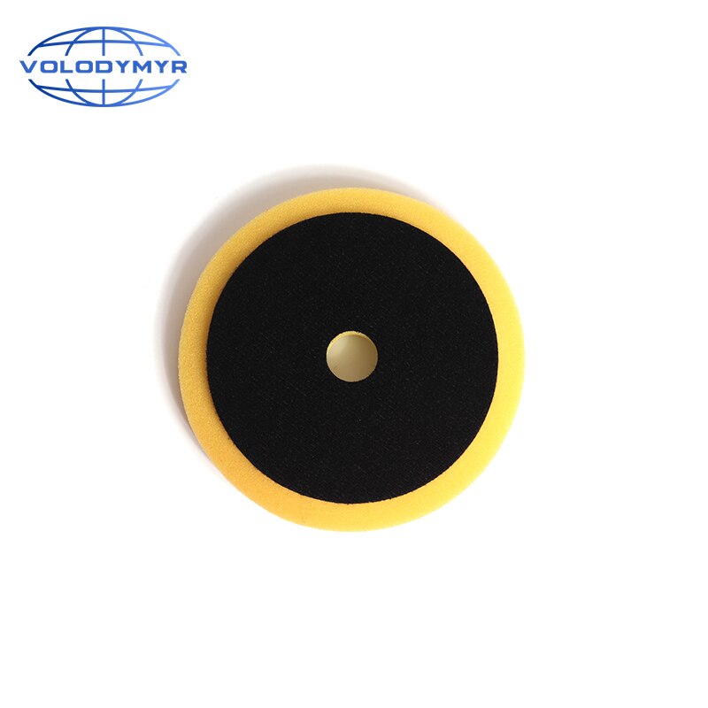 Car Polishing Disc Pads Polish Pad 6inch with 5inch Hook and Loop Auto Accessorie for Buffing Polishing Machine Sponge Foam: Yellow