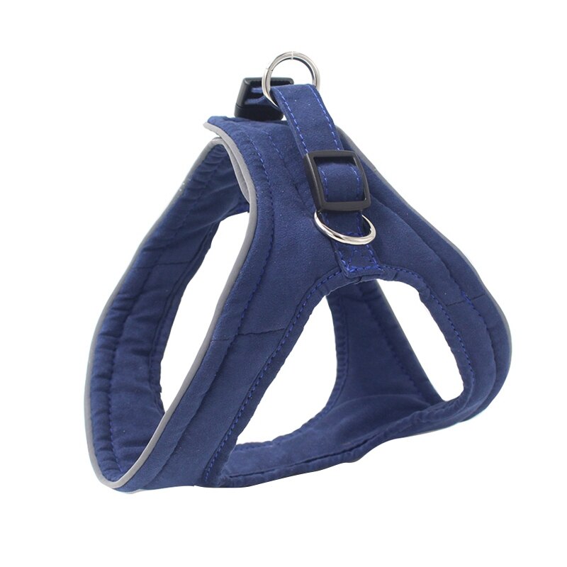 Coleira para treinamento de cães pequenos, coleira peitoral ajustável para cachorros e gatos coleira do gato: Dark Blue / PP