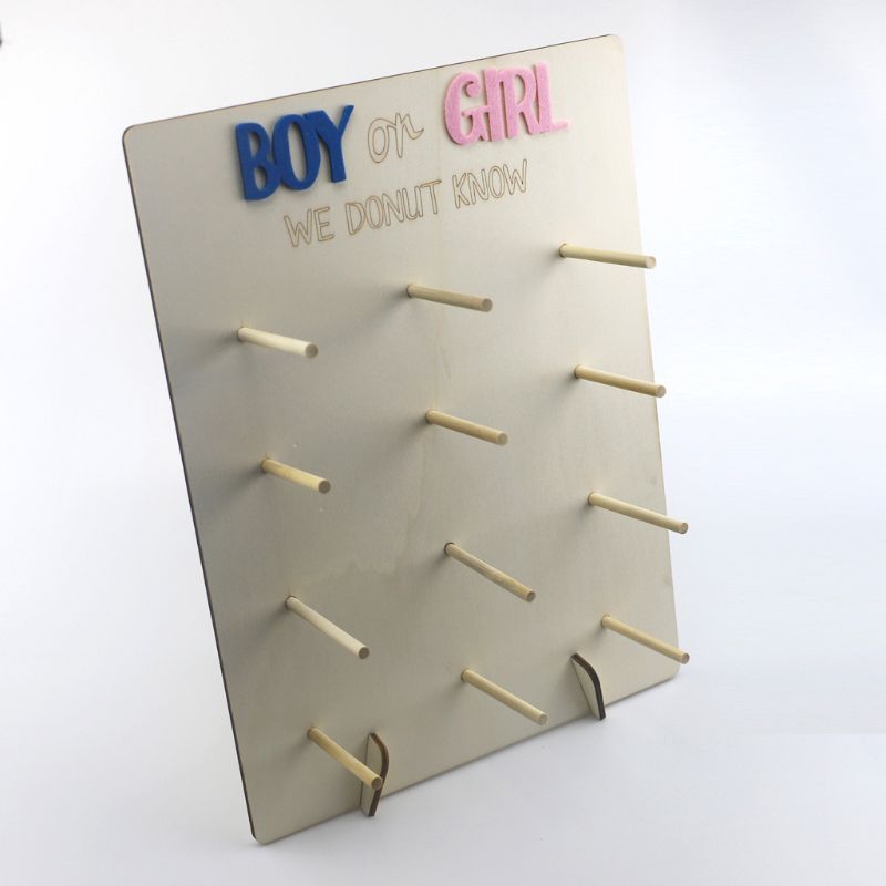 Wood Bread Dessert Wall Display Stand Candy Sweet Cart Rack Decor Wedding Party