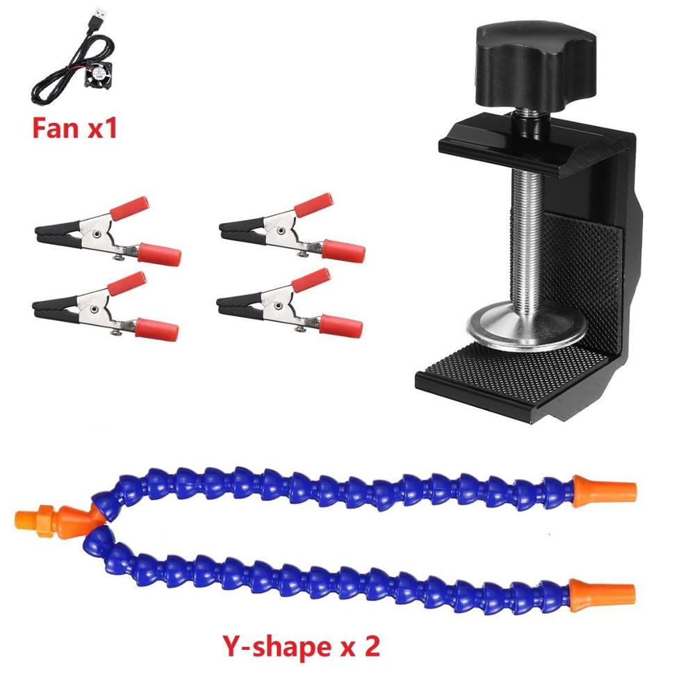 Solderen Houder Flexibele Arm 4 Helpende Hand Vergrootglas Solderen Alumin Station Houder Voor Reparatie Gereedschap Pcb Board Vaste Clip