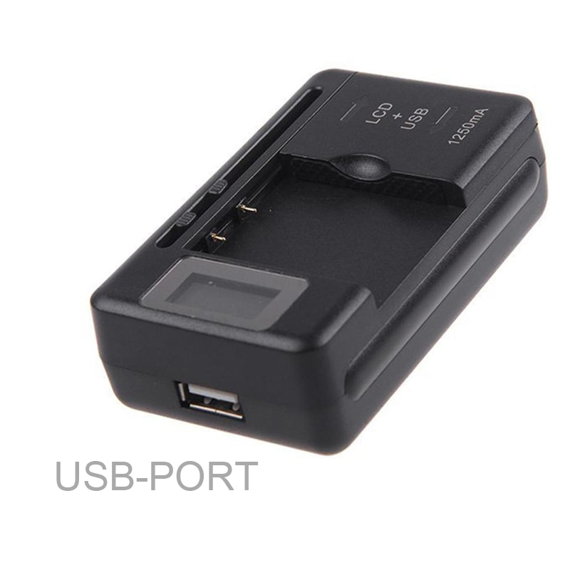 Vaorlo mobil batterilader universell lcd indikator skjerm usb-havn mobiltelefon ladere batterilading eu oss uk støpsel