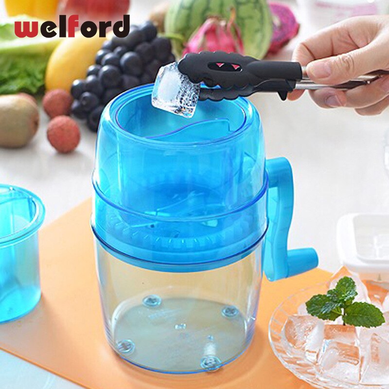 Mini Hand-Gekröpft Eis Eismaschine Brecher Manuelle Eis Maschine freundlicher Hause Gefrorene Obst Nachtisch Maschine Obst Eis werkzeuge