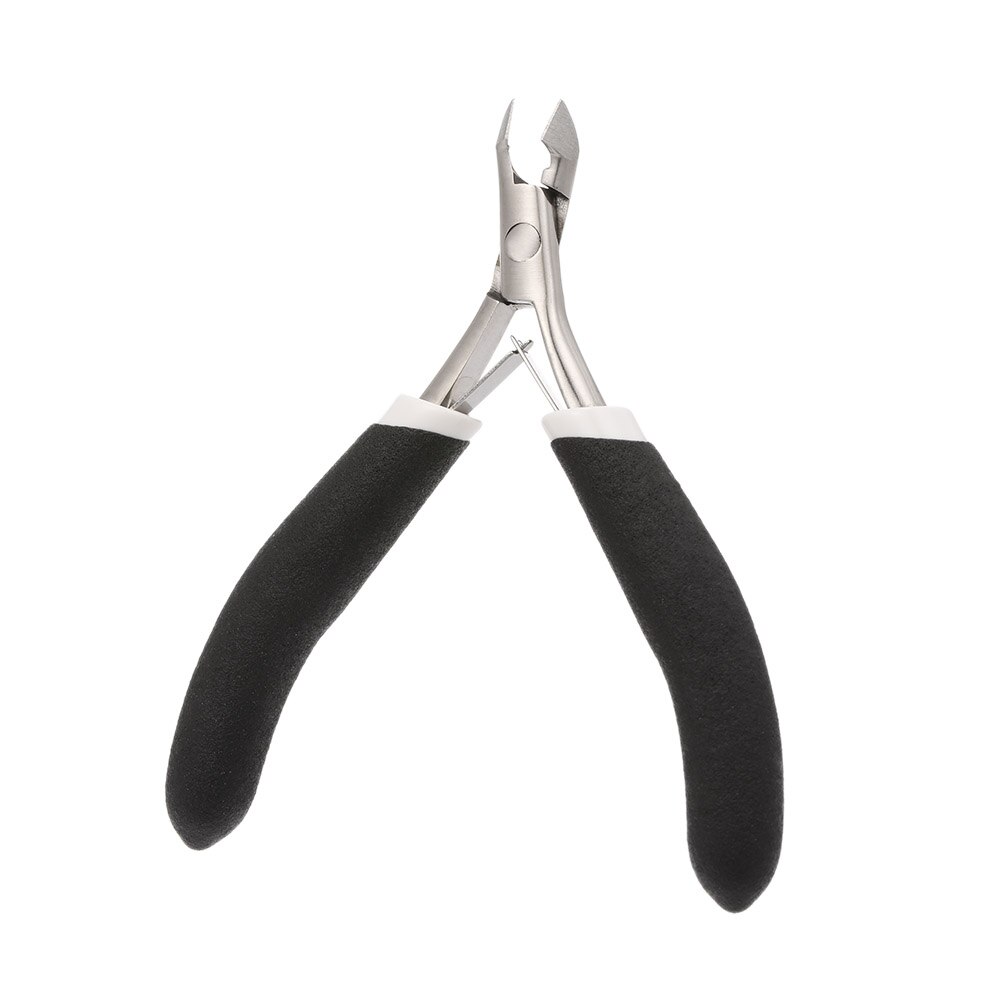 Nail Clipper Nail File Nail Cuticle Scissor Remover Scissor Stainless Steel Finger Toe Nipper Art Tool: Black