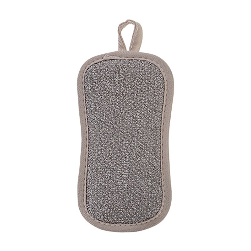 Pot lavage éponges Double face assiettes plat nettoyage chiffon ménage cuisine nettoyage accessoire salle de bain accessoires: Gray