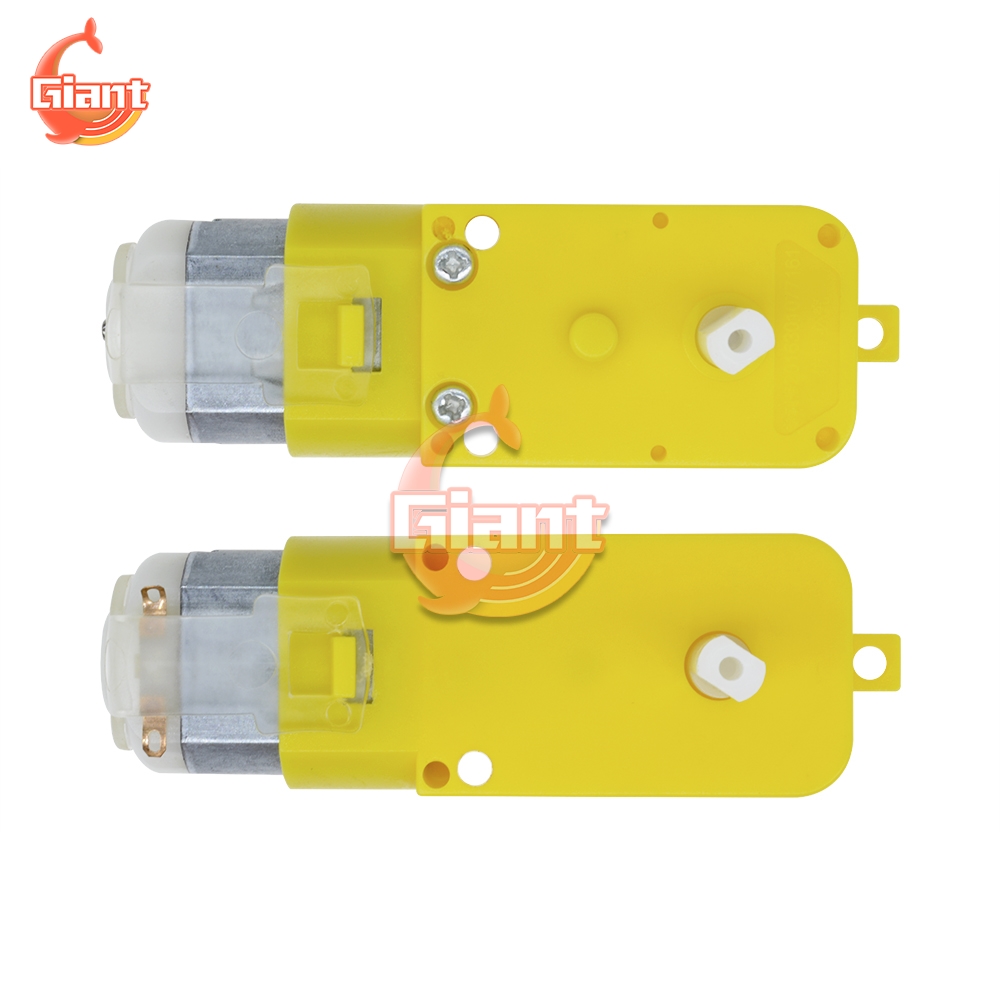 DC 3-6V Double Shaft 125 RPM Motor for TT Motor 125 rpm 2WD Smart Robot Car Chassis Kit Smart Car Wheels for Arduino DIY Kit