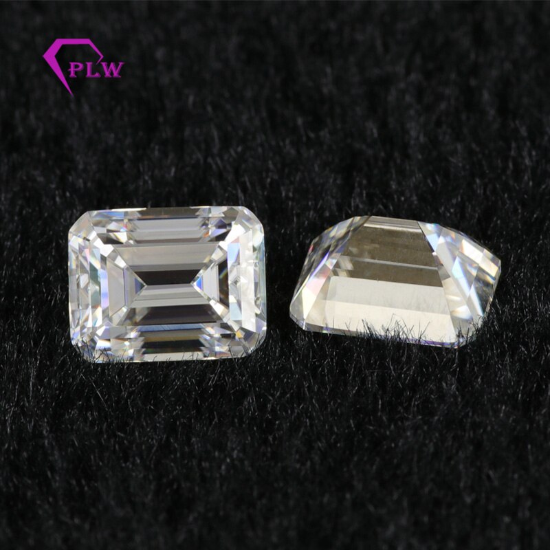 Provence jewelry Loose moissanite 0.2 carat 2*4 mm D color emerald cut test positive gemstones for bracelet ring chain earring