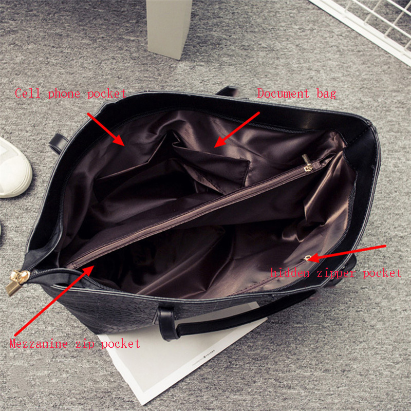 Luxe Krokodil Lederen Dames Handtas Handtassen Klassieke Wilde Dames Schoudertassen Zwart Handtassen Explosie