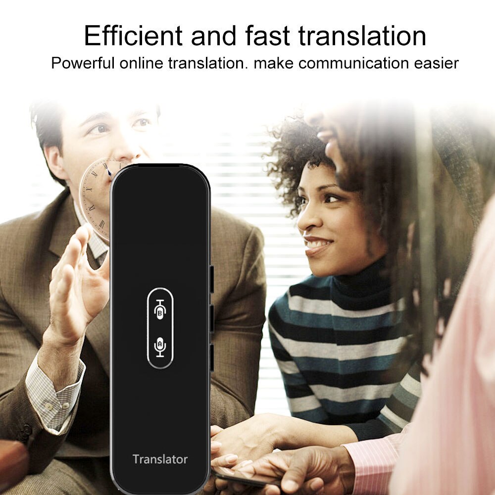 Mini Draadloze Smart Vertaler 68 Talen Twee-weg Real Time Instant Voice Vertaler App Bluetooth 4.2 Multi-taal