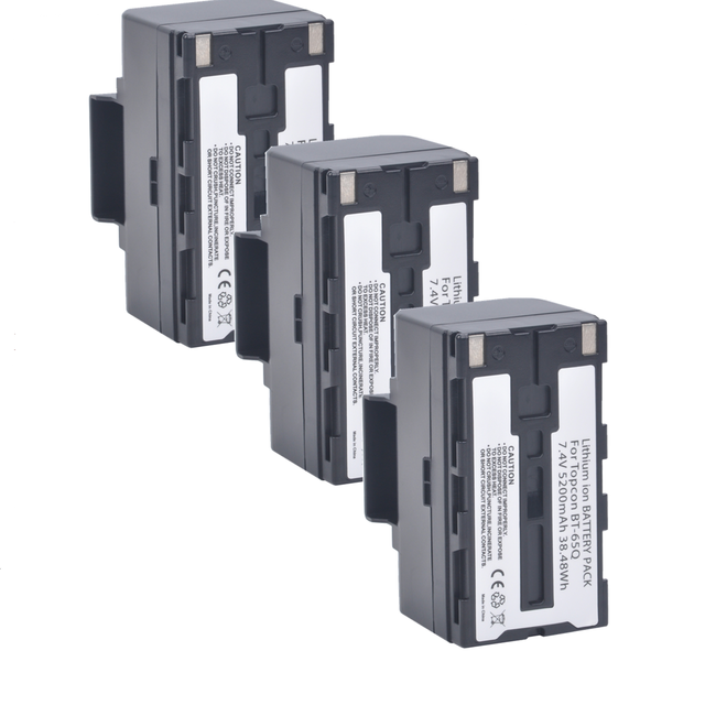 7.4V 5200mAh BT 65Q BT65Q Rechargeable Li-Ion Battery+Charger for Topcon GTS 900 and GPT 9000 Total Station: green