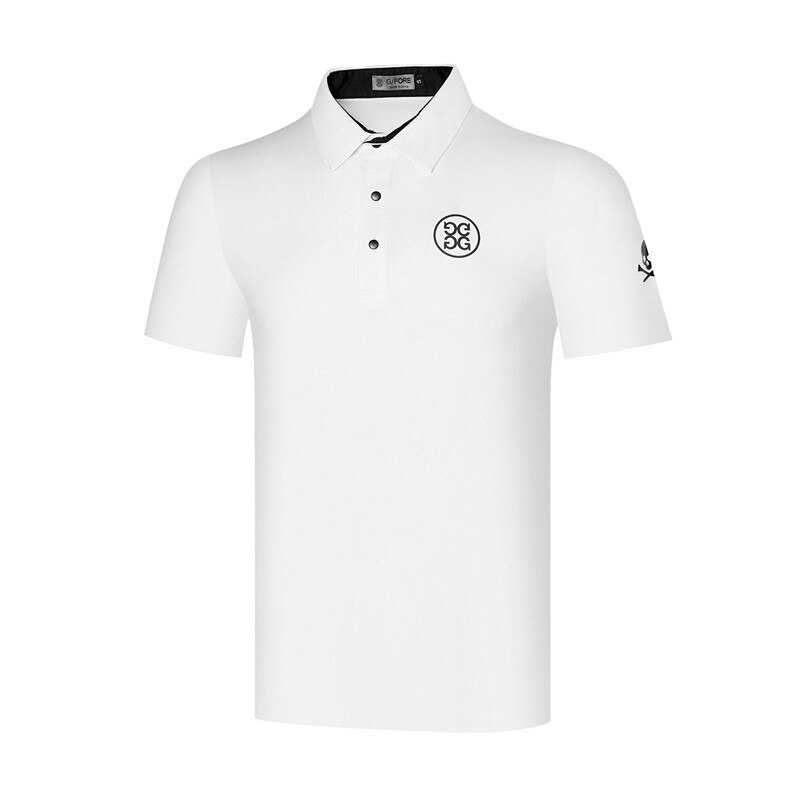 Golf Kleding T-shirt G/Fore Mannen Buitensporten Leisure Ademend Korte Mouwen: White / M