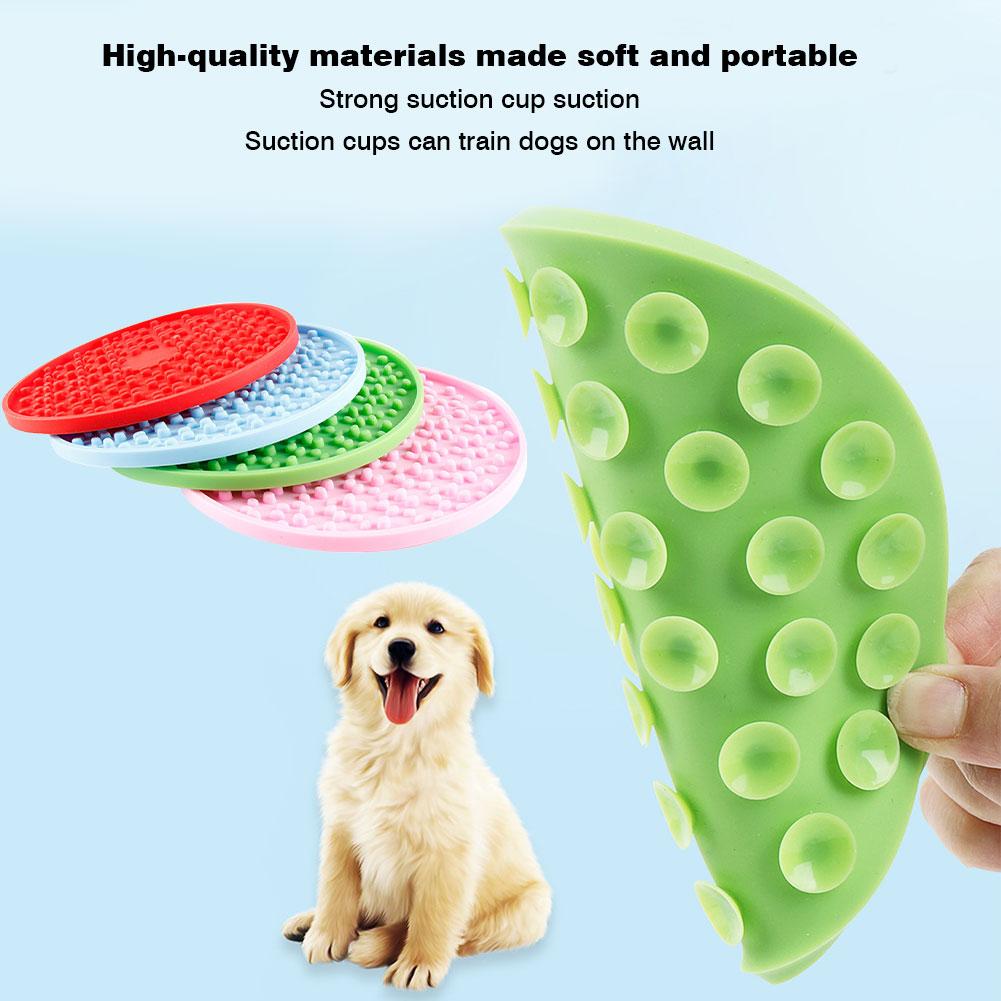 Silicone Dog Feeding Lick Pad Dog Licking Pad Slow Feeder Bowl Treat Dispensing Mat For Bath Distraction Easy Grooming Dog