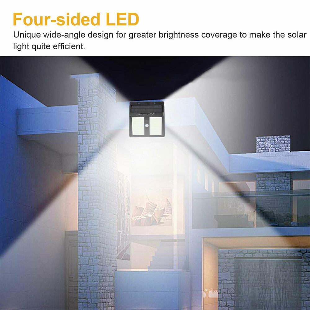 Gangbro lys gadelampe væg lys holdbar miljøvenlig bevægelsessensor sol 146/250 ledet udendørs hjem