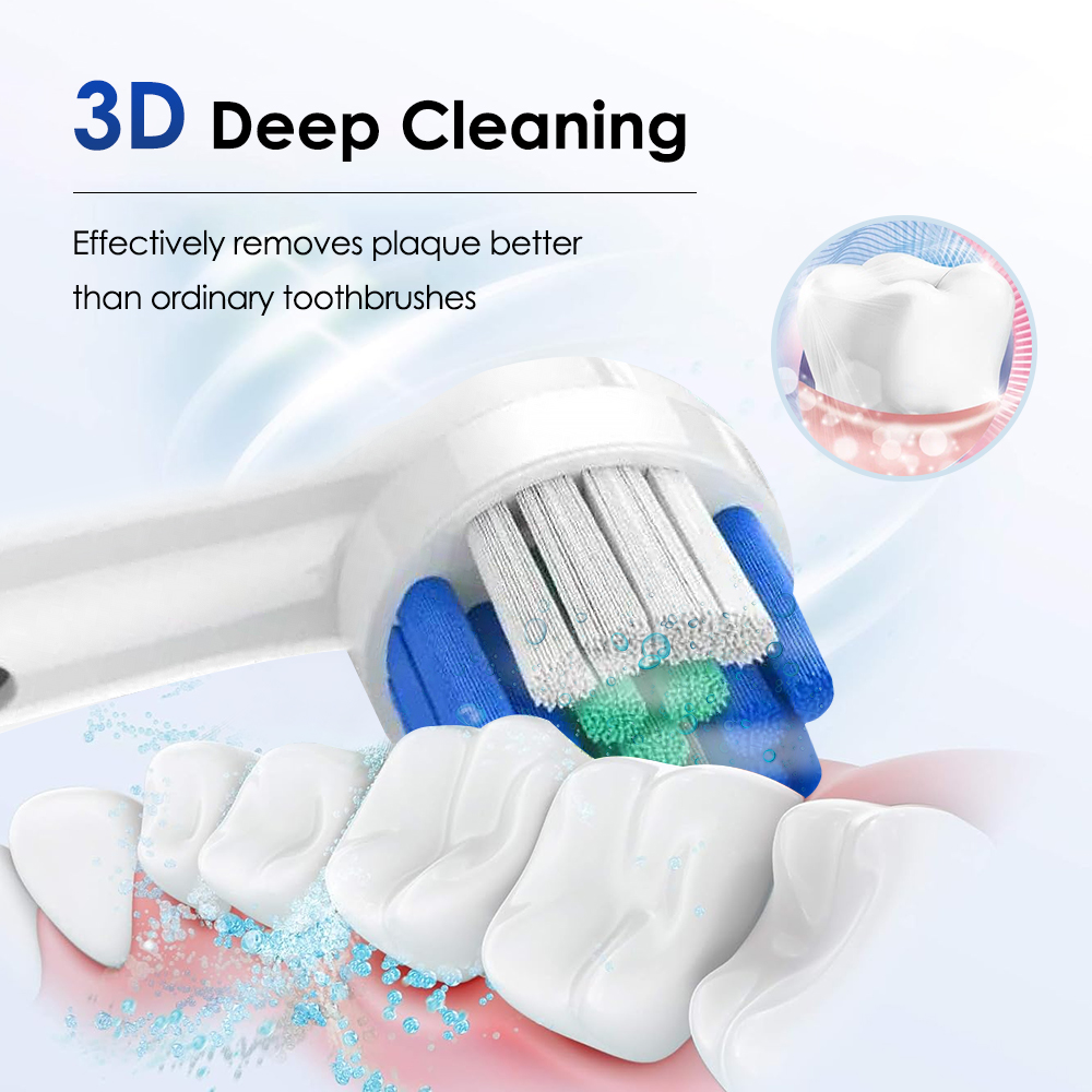 Electric Toothbrush Rotation Clean Teeth Adult 5 Modes Teeth Brush Sonic Electric Tooth Brush With 4 Extra Replacement Heads