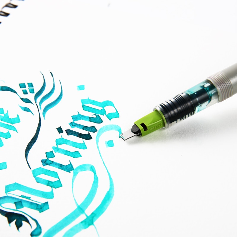 Stylo-plume pour calligraphie anglaise, pinceau à dégradé pour bandes dessinées, ensemble de stylos de parallèle, 1.5mm, 2.4mm, 3.8mm, 6mm, avec encre Bonus
