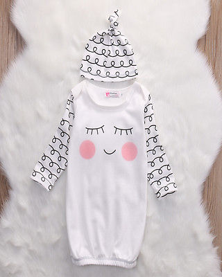 Entzückende schläfrig Augen rosig Wangen Outfit Baby Junge Mädchen Kleid Hütte Kleinkind Neugeborenen Kommen Heimat Baby Outfits