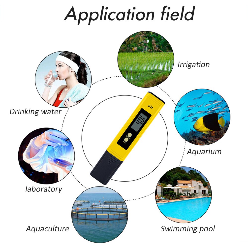 Lcd Digitale Ph Meter Draagbare Digitale Water Tester Ph Pen Aquarium Zwembaden Wijn Monitor Tds Waterkwaliteit Tester Meter